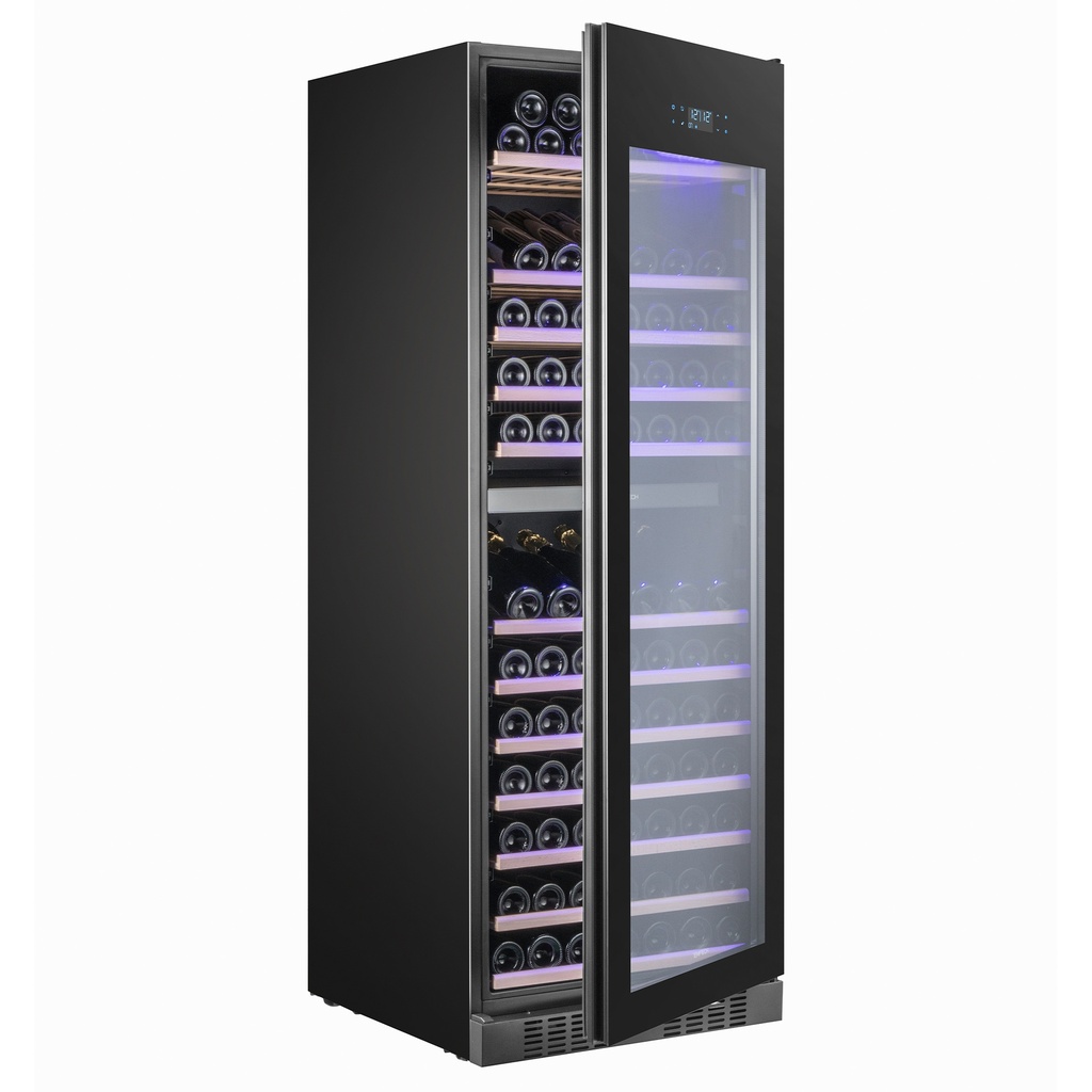  E1000DRB-24 Double Zone Wine Cabinet - 153 Bottles