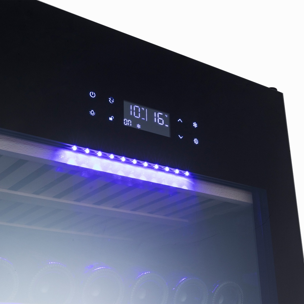  E1000DRB-24 Double Zone Wine Cabinet - 153 Bottles