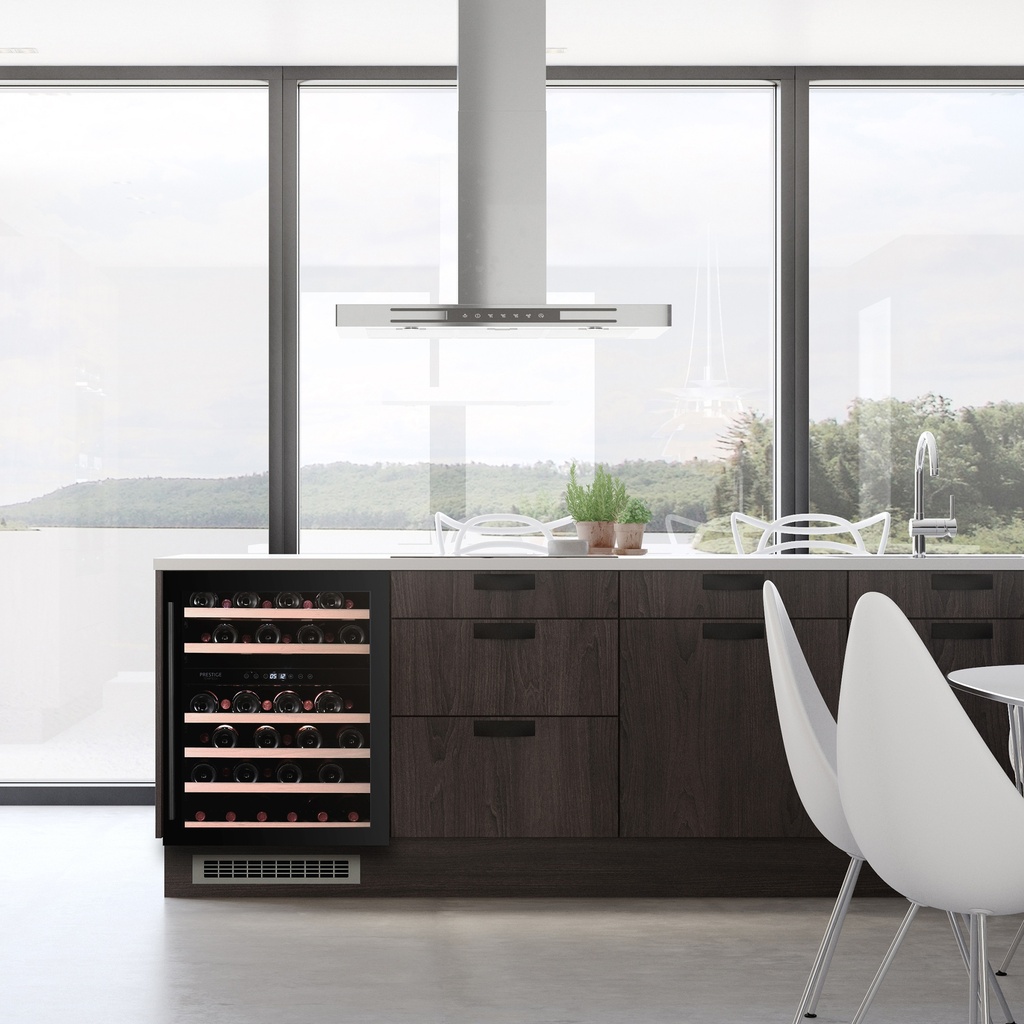 PRESX60DB Double Zone Wine Cabinet - 46 Bottles