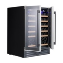 WP2DQ60DCB Double Zone Wine Cabinet - 38 Bottles