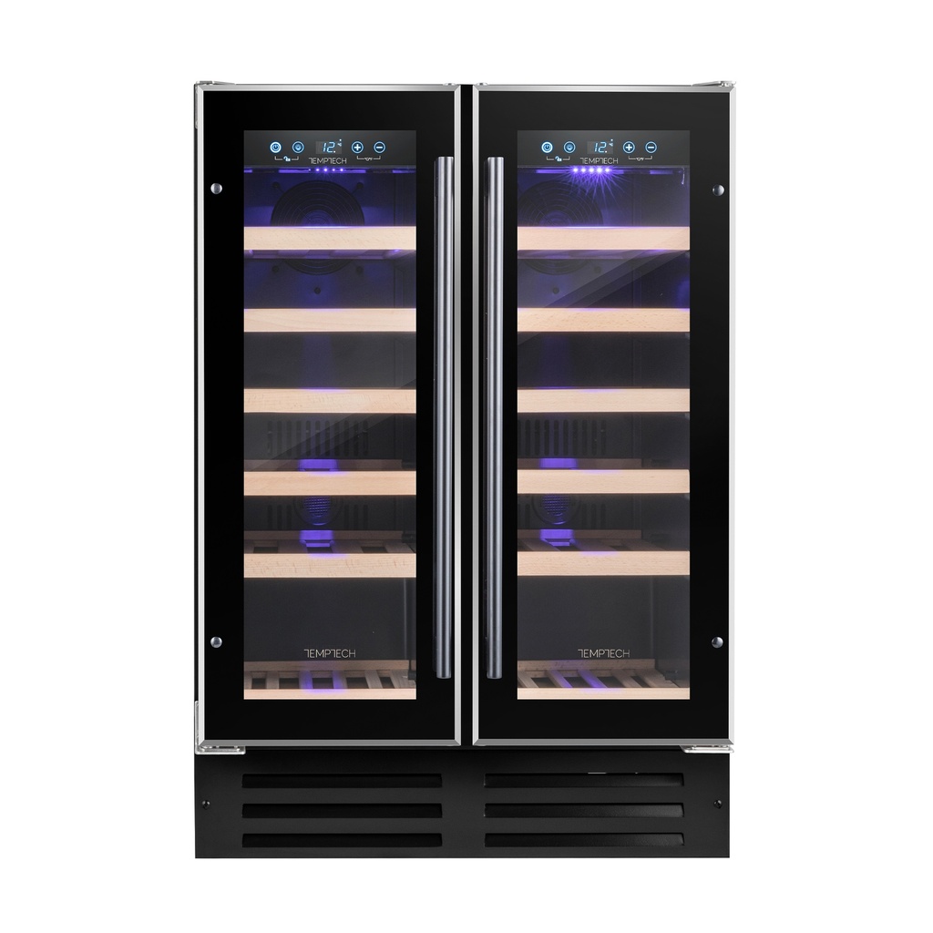 WP2DQ60DCB Double Zone Wine Cabinet - 38 Bottles