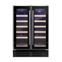 WP2DQ60DCB Double Zone Wine Cabinet - 38 Bottles