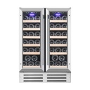 WP2DQ60DCS Double Zone Wine Cabinet - 38 Bottles