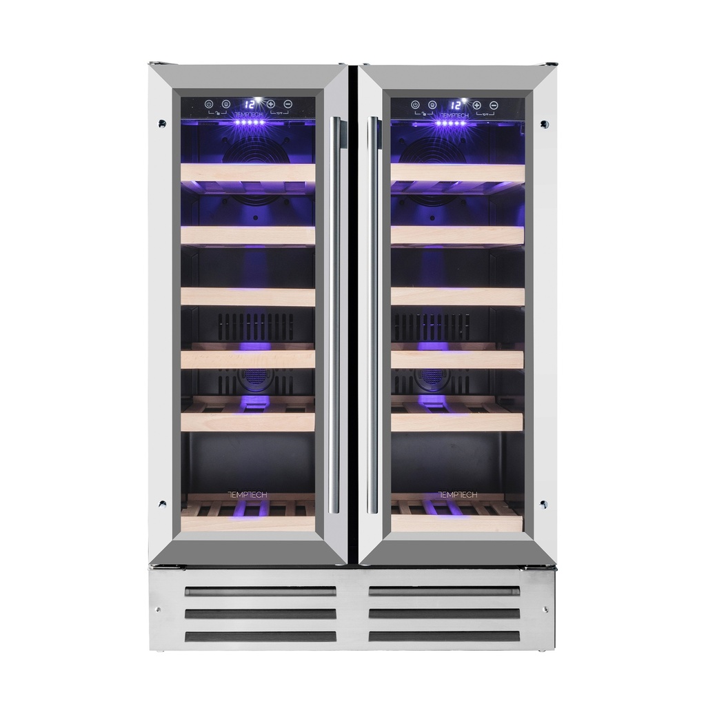 WP2DQ60DCS Double Zone Wine Cabinet - 38 Bottles