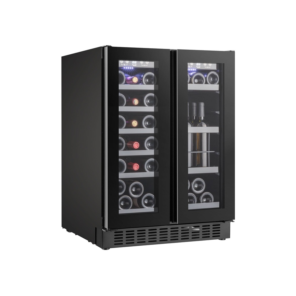SOM2DX60DRB  Double Zone Wine Cabinet - 36 Bottles