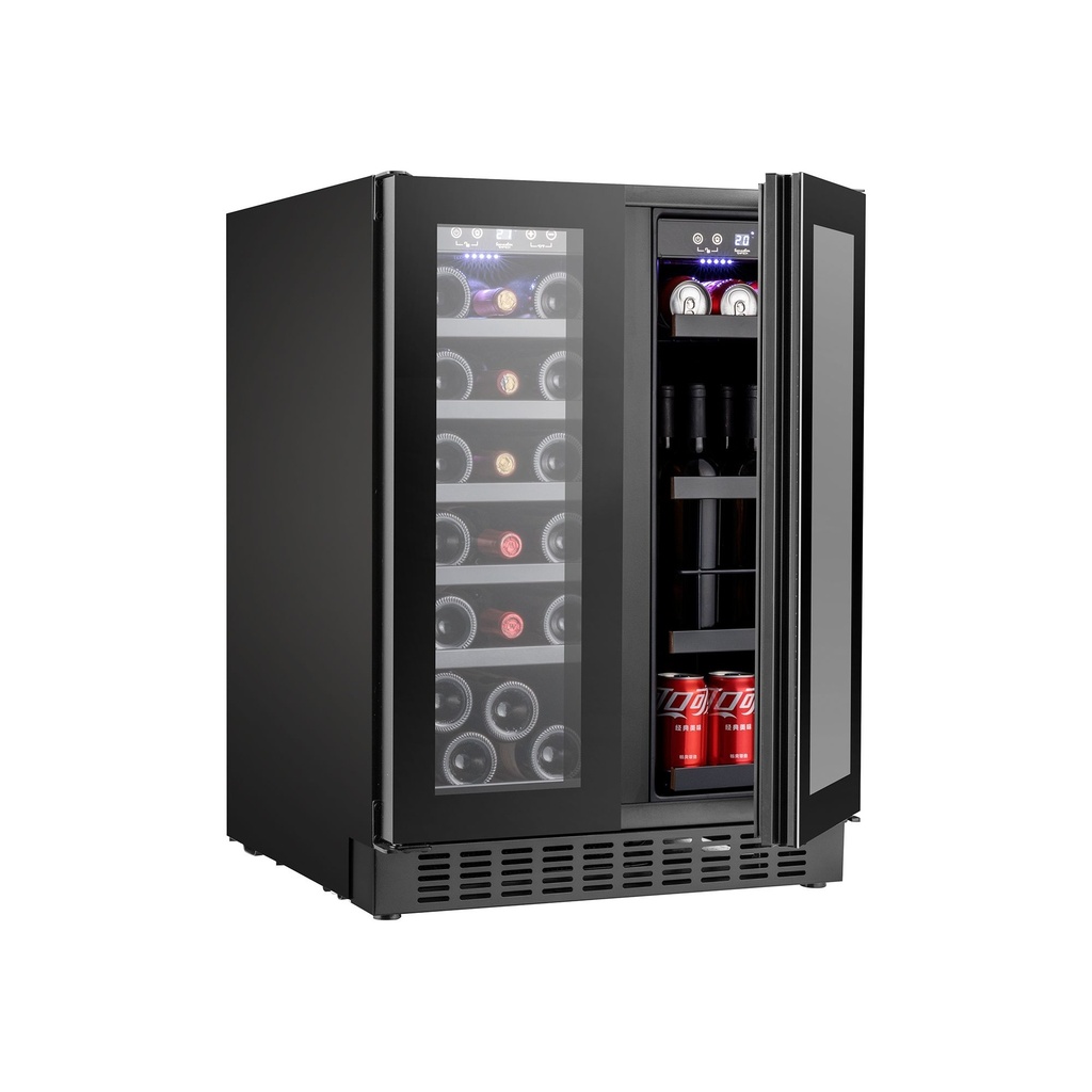 SOM2DX60DRB  Double Zone Wine Cabinet - 36 Bottles