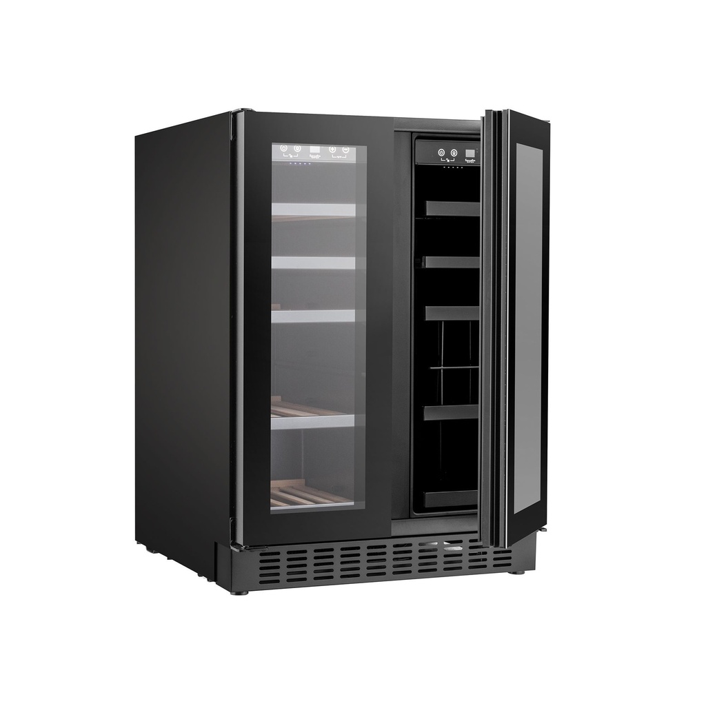 SOM2DX60DRB  Double Zone Wine Cabinet - 36 Bottles