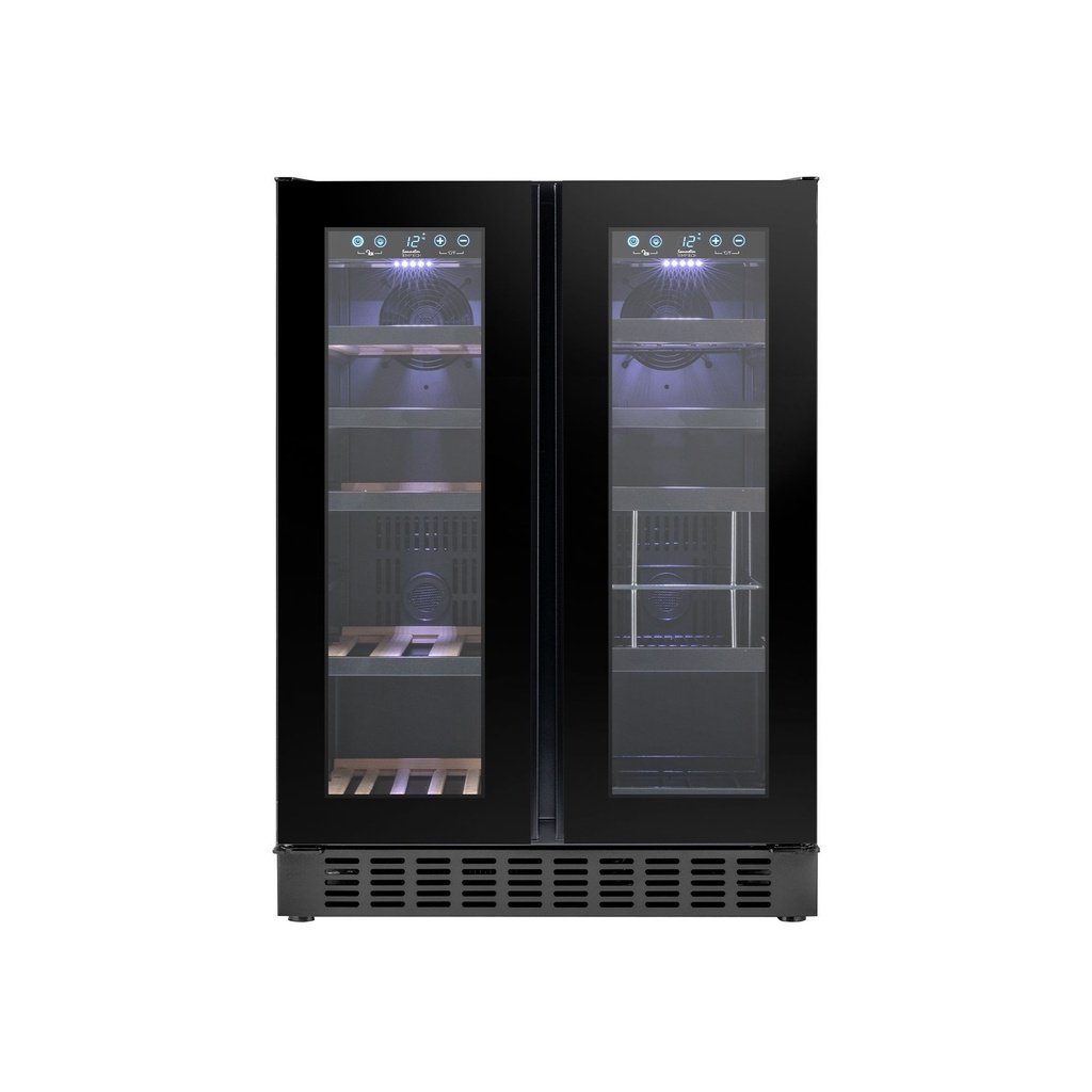SOM2DX60DRB  Double Zone Wine Cabinet - 36 Bottles