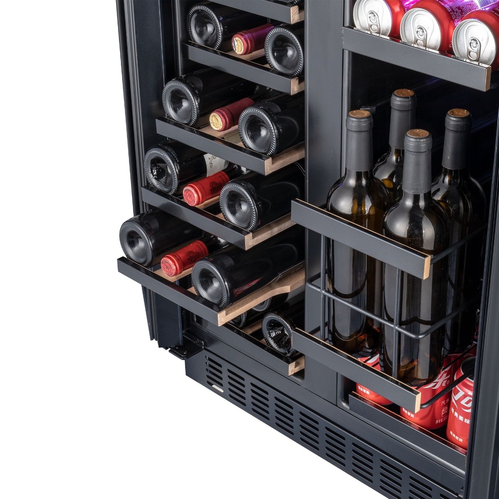 SOM2DX60DRB  Double Zone Wine Cabinet - 36 Bottles