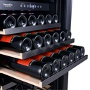 SOM180DRB-24  Double Zone Wine Cabinet - 163 Bottles