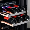 SOMQ38DRB Double Zone Wine Cabinet - 32 Bottles