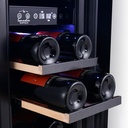 SOMX30DRB Double Zone Wine Cabinet - 17 Bottles