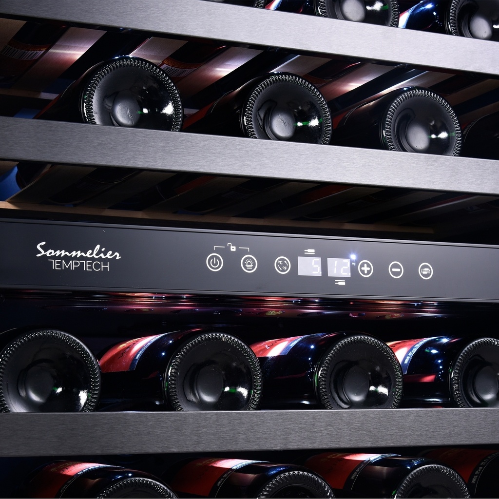 SOMX60DRB Double Zone Wine Cabinet - 46 Bottles