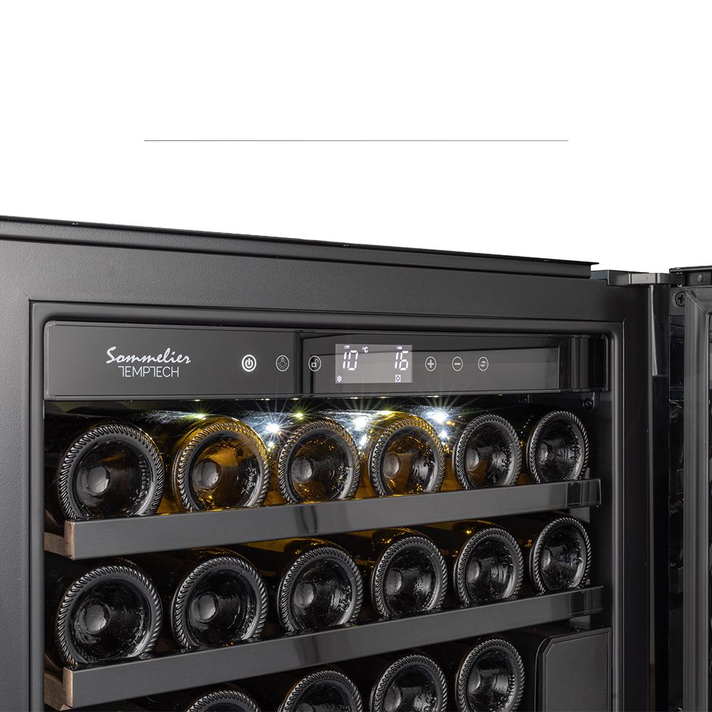 SOMZ60DB Double Zone Wine Cabinet - 28 Bottles