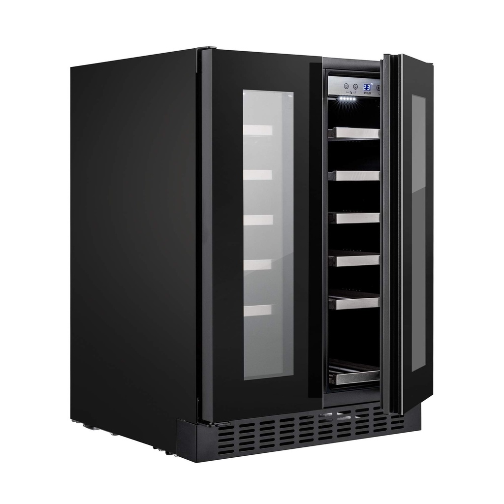 ST2DX60DRB Double Zone Wine Cabinet - 38 Bottles