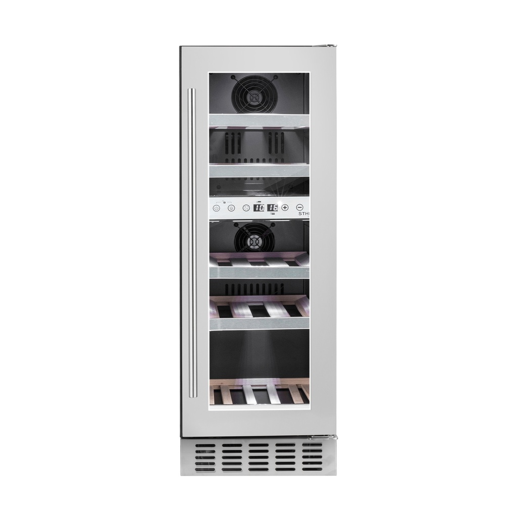 STX30DS Double Zone Wine Cabinet - 17 Bottles