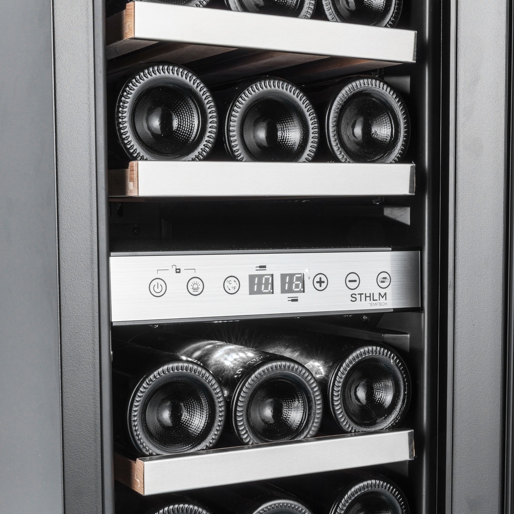 STX30DS Double Zone Wine Cabinet - 17 Bottles