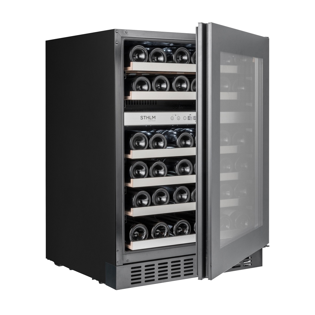 STX60DRB Double Zone Wine Cabinet - 46 Bottles