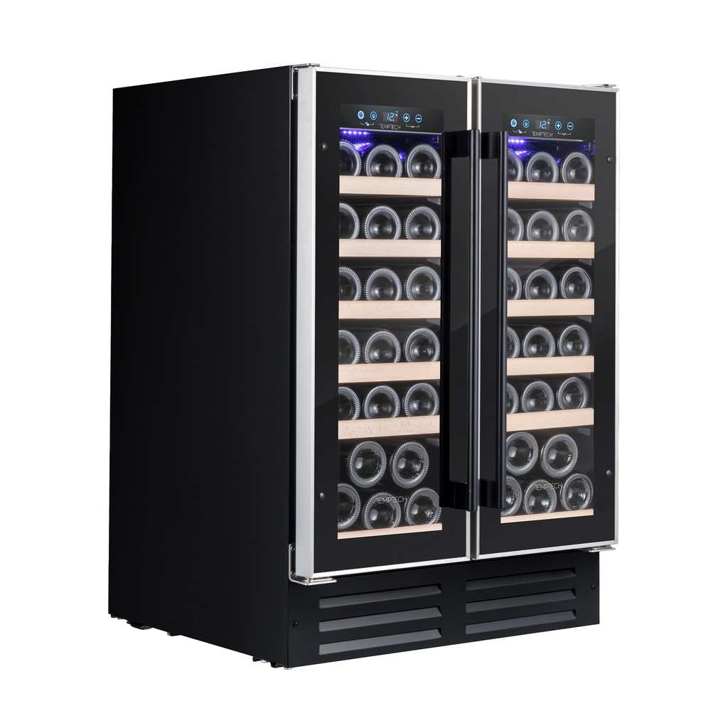 WP2DQ60DCB Double Zone Wine Cabinet - 38 Bottles