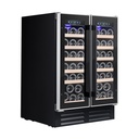 WP2DQ60DCB Double Zone Wine Cabinet - 38 Bottles