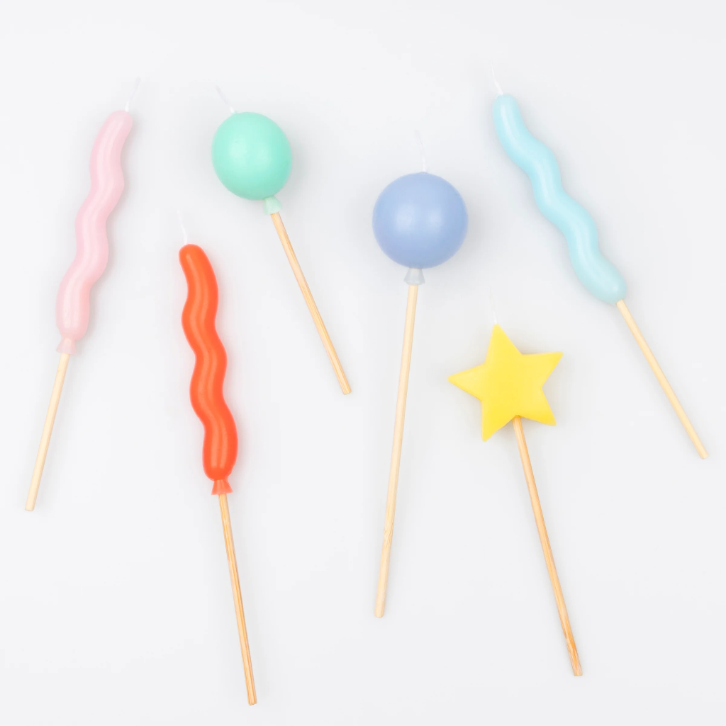 Meri Meri Balloon Candles (x 6)