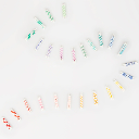 Meri Meri Rainbow Striped Mini Candles (x 50)