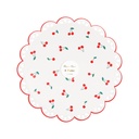 Meri Meri Cherry Pattern Side Plates (x 8)