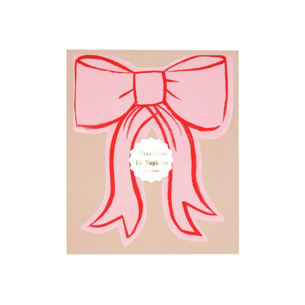 Meri Meri Bow Napkins (x 16)
