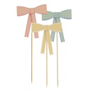 Meri Meri Pastel Bow Cake Toppers (x 3)