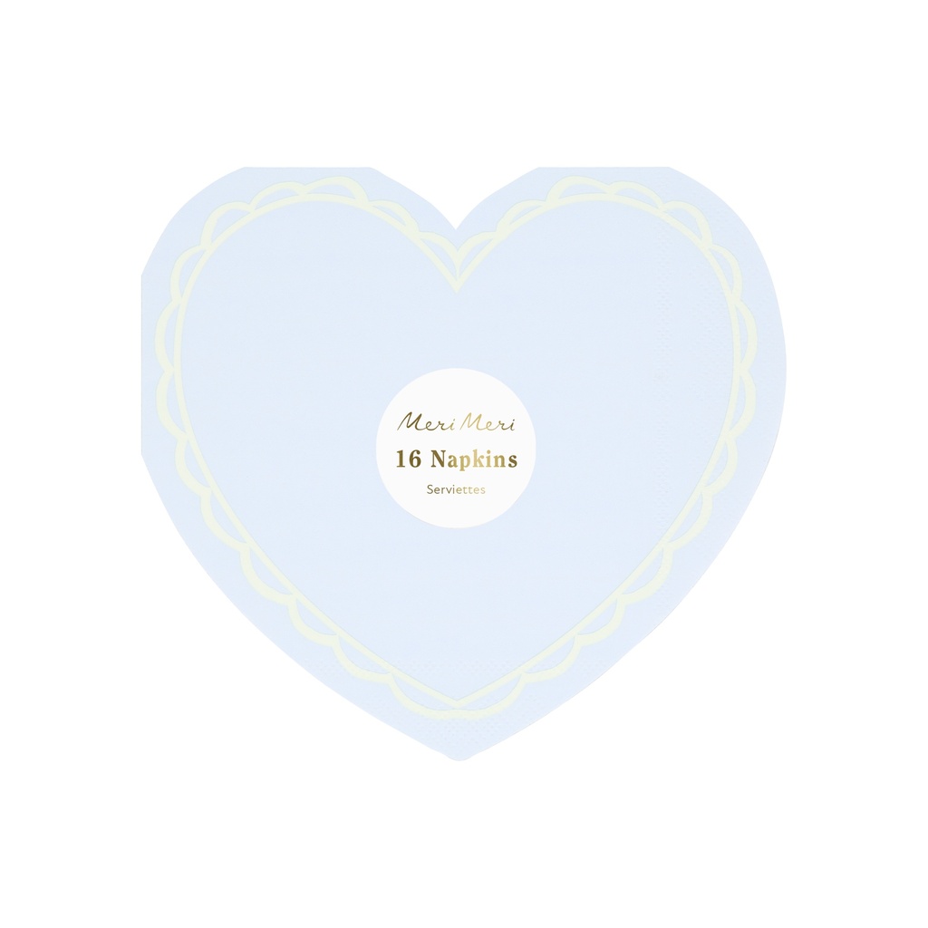 Meri Meri Pastel Heart Large Napkins (x 16)