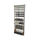 Adjustable Vertical Wine Display Rack – Wall & Ceiling Mounted Combination A