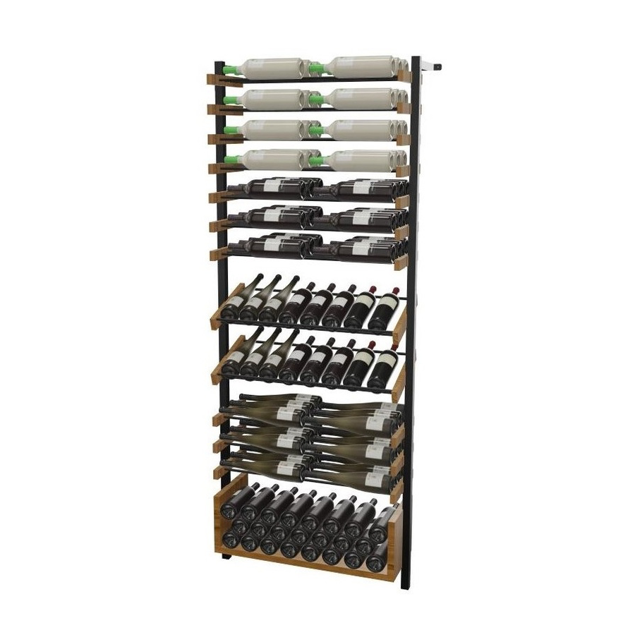 Adjustable Vertical Wine Display Rack – Wall & Ceiling Mounted Combination A