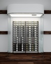 Adjustable Vertical Wine Display Rack – Wall & Ceiling Mounted Combination A