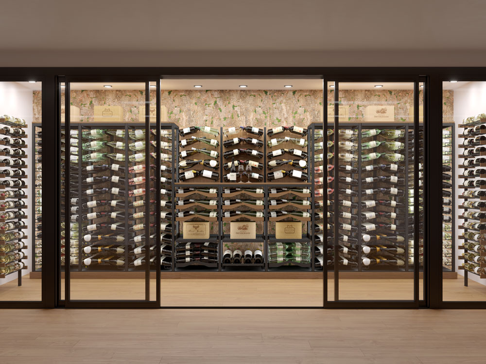 Compact Wine Rack – 12 Level Bottle Storage System 180 cm