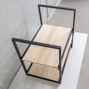 Modular Wine Crate Rack – Pull-Out Storage for 2 Original Wooden Cases