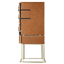 Luxury Cigar Humidor Cabinet – 250-Cigar Capacity, Leather Finish & Precision Climate Control