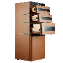 Luxury Cigar Humidor Cabinet – 1200-Cigar Capacity, Leather Finish & Precision Climate Control