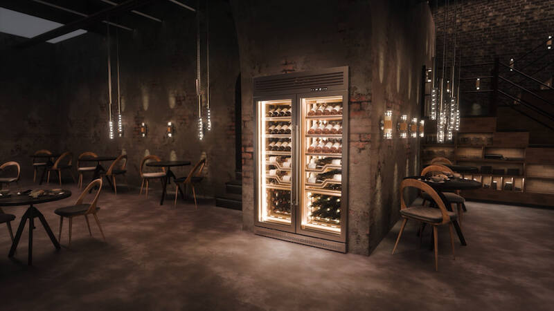 La Sommelière ELYSEE Professional Multi-Zone Service Wine Cabinet – 144 Bottles