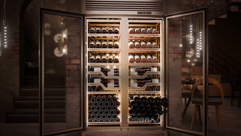 La Sommelière ELYSEE Professional Multi-Zone Service Wine Cabinet – 144 Bottles