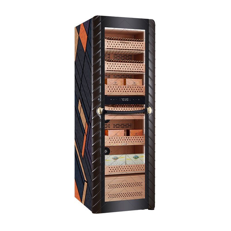 Afidano C8 Atelier – Armoire à cigares sculpturale 2500 cigares, tiroirs en cèdre espagnol