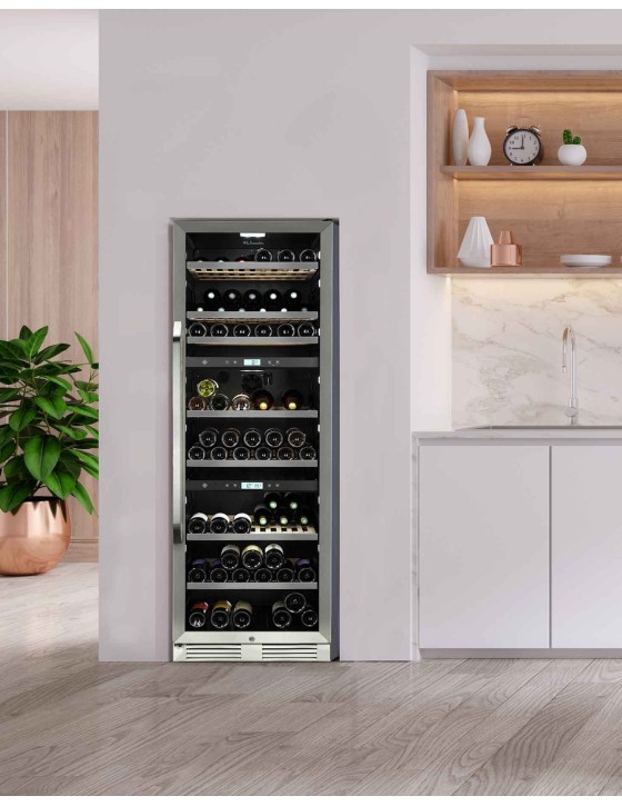 MT145TZ - Triple Zone Wine Cabinet - 143 bottles