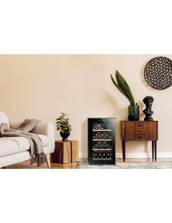 LS52BLACK Mono Zone Wine Cabinet - 52 bottles