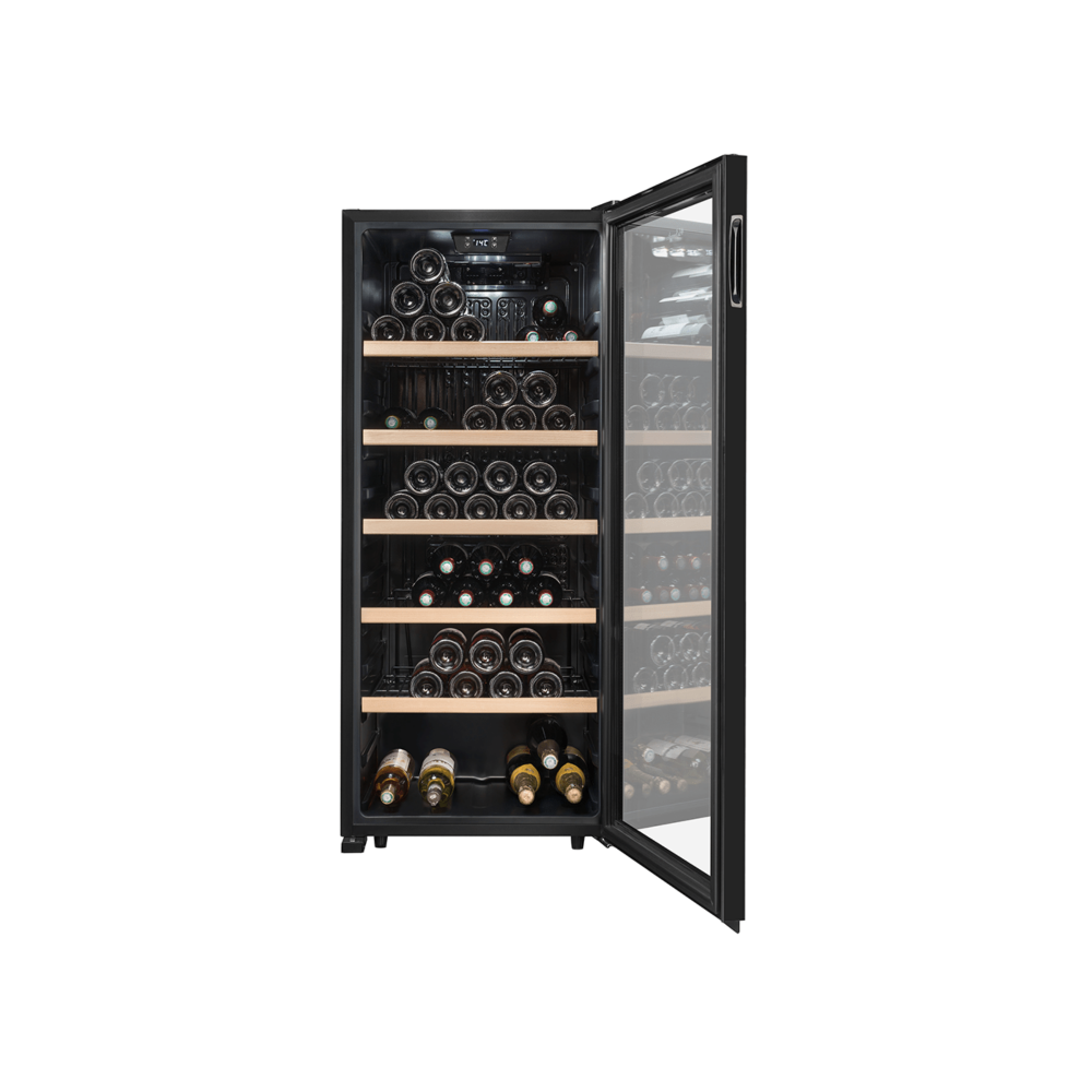 LS117BLACK Mono Zone Wine Cabinet - 121 bottles