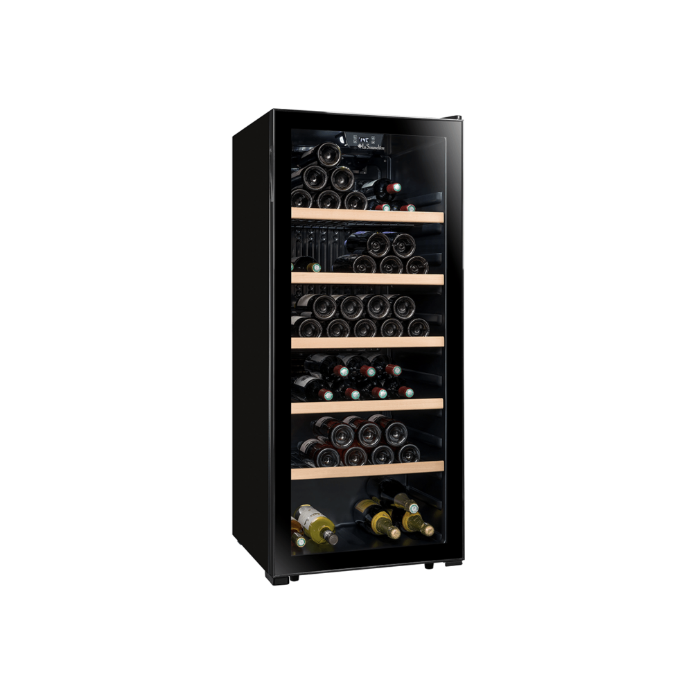LS117BLACK Mono Zone Wine Cabinet - 121 bottles