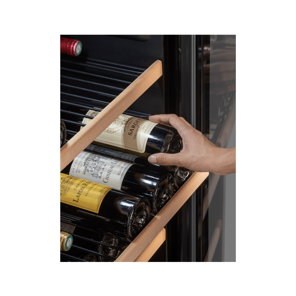 LS117BLACK Mono Zone Wine Cabinet - 121 bottles