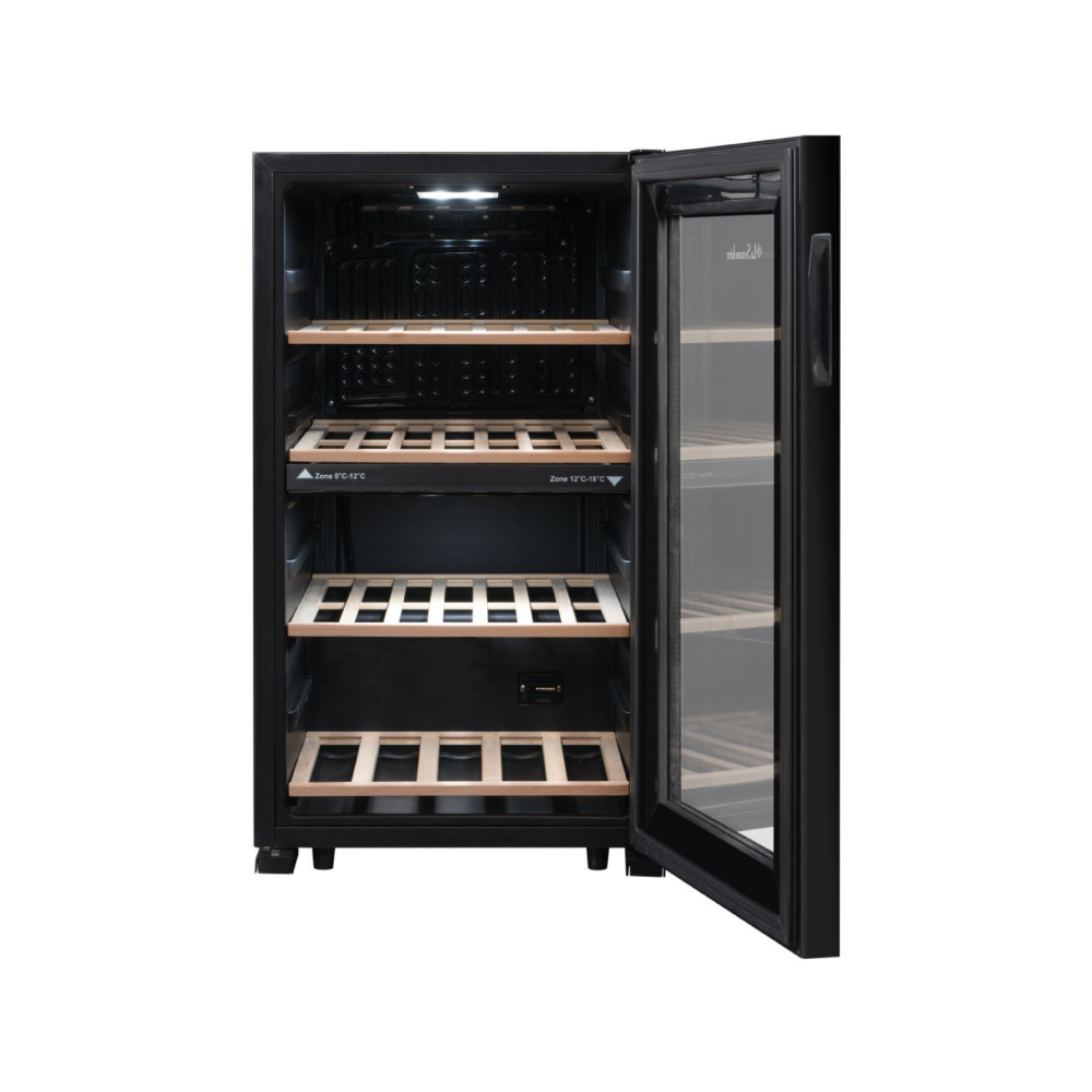 LS512ZBLACK Double Zone Wine Cabinet - 50 bottles