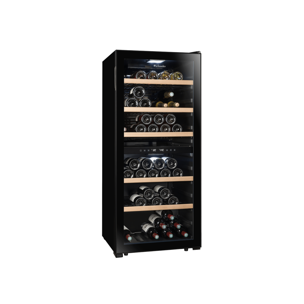 LS102DZBLACK Double Zone Wine Cabinet - 102 bottles