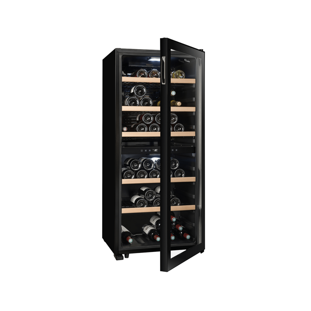 LS102DZBLACK Double Zone Wine Cabinet - 102 bottles