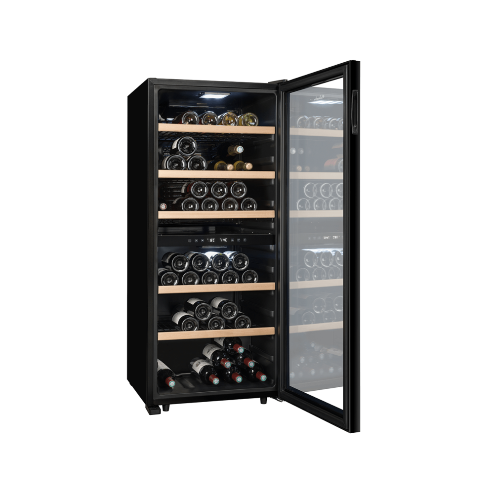 LS102DZBLACK Double Zone Wine Cabinet - 102 bottles