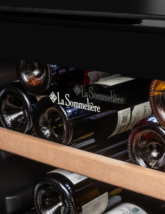 LS102DZBLACK Double Zone Wine Cabinet - 102 bottles